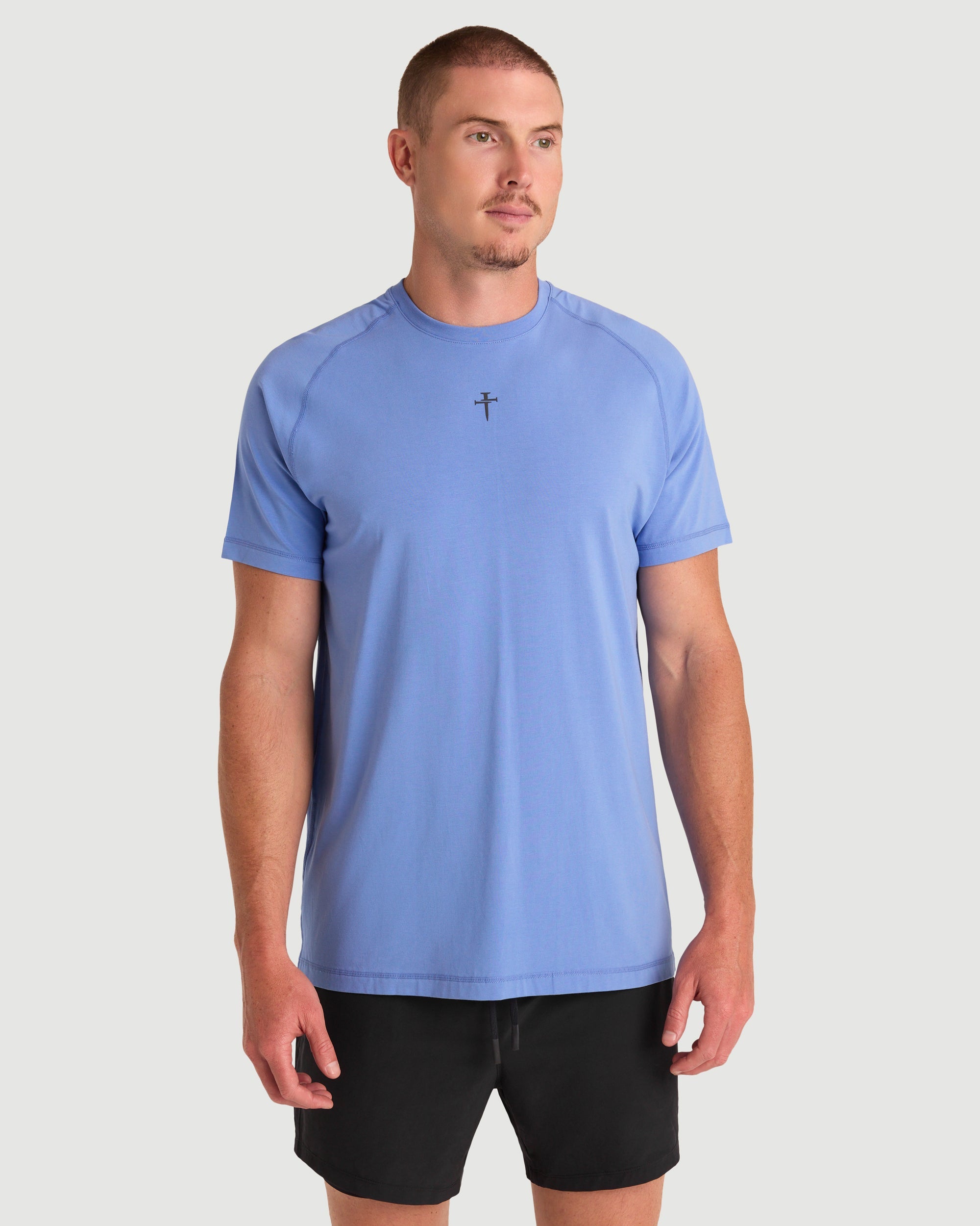 Core Hybrid Tee - Serene Blue