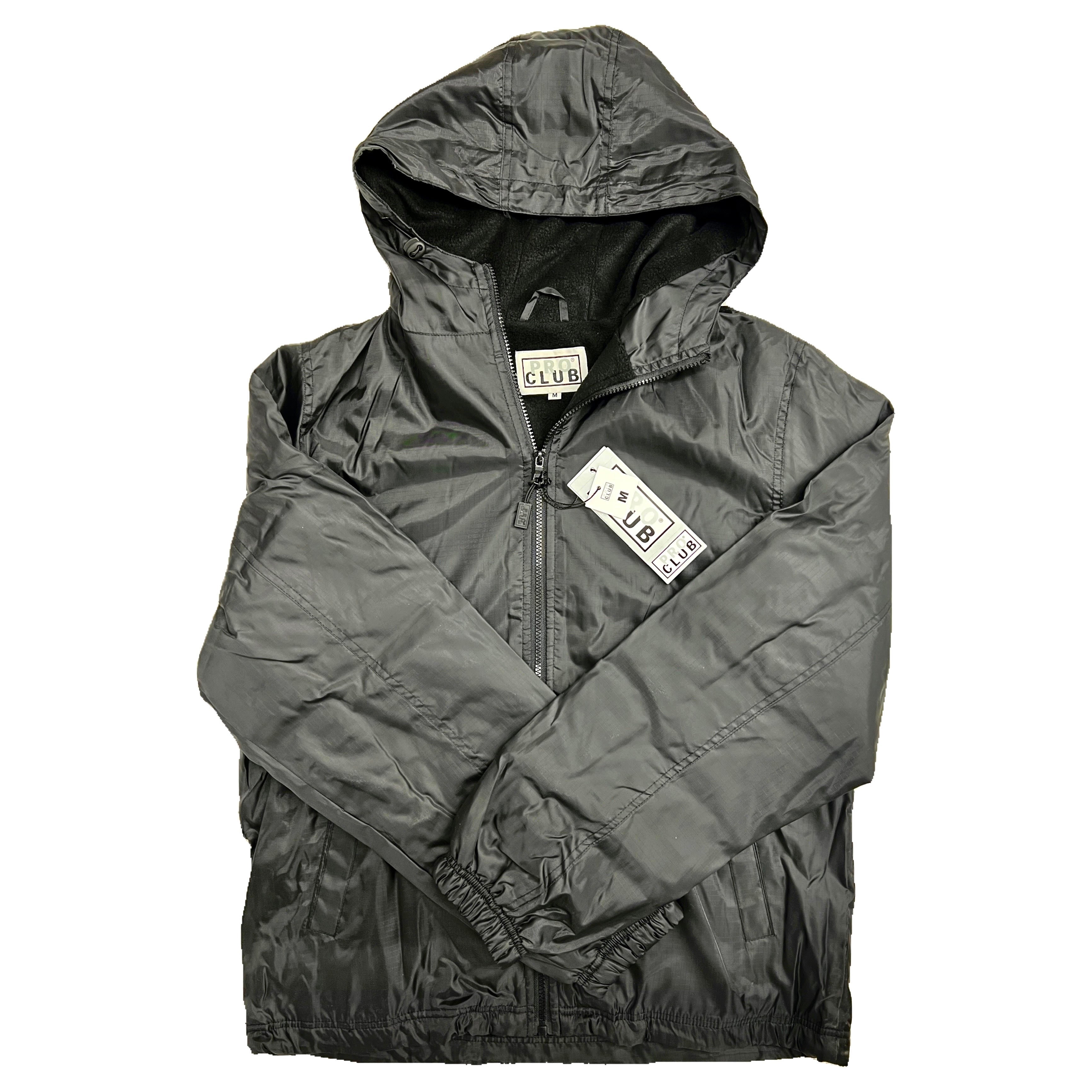 Pro Club Men's Fleece Lined Windbreaker Jacket